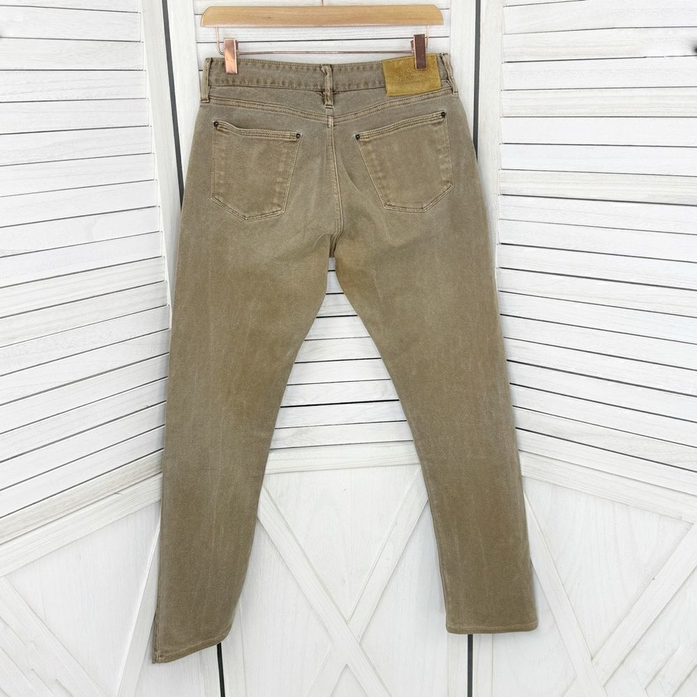 Shockoe Atelier Jeans Men‎ 29 Slim Earthwood Button Fly Straight  Taupe Beige - Picture 2 of 11